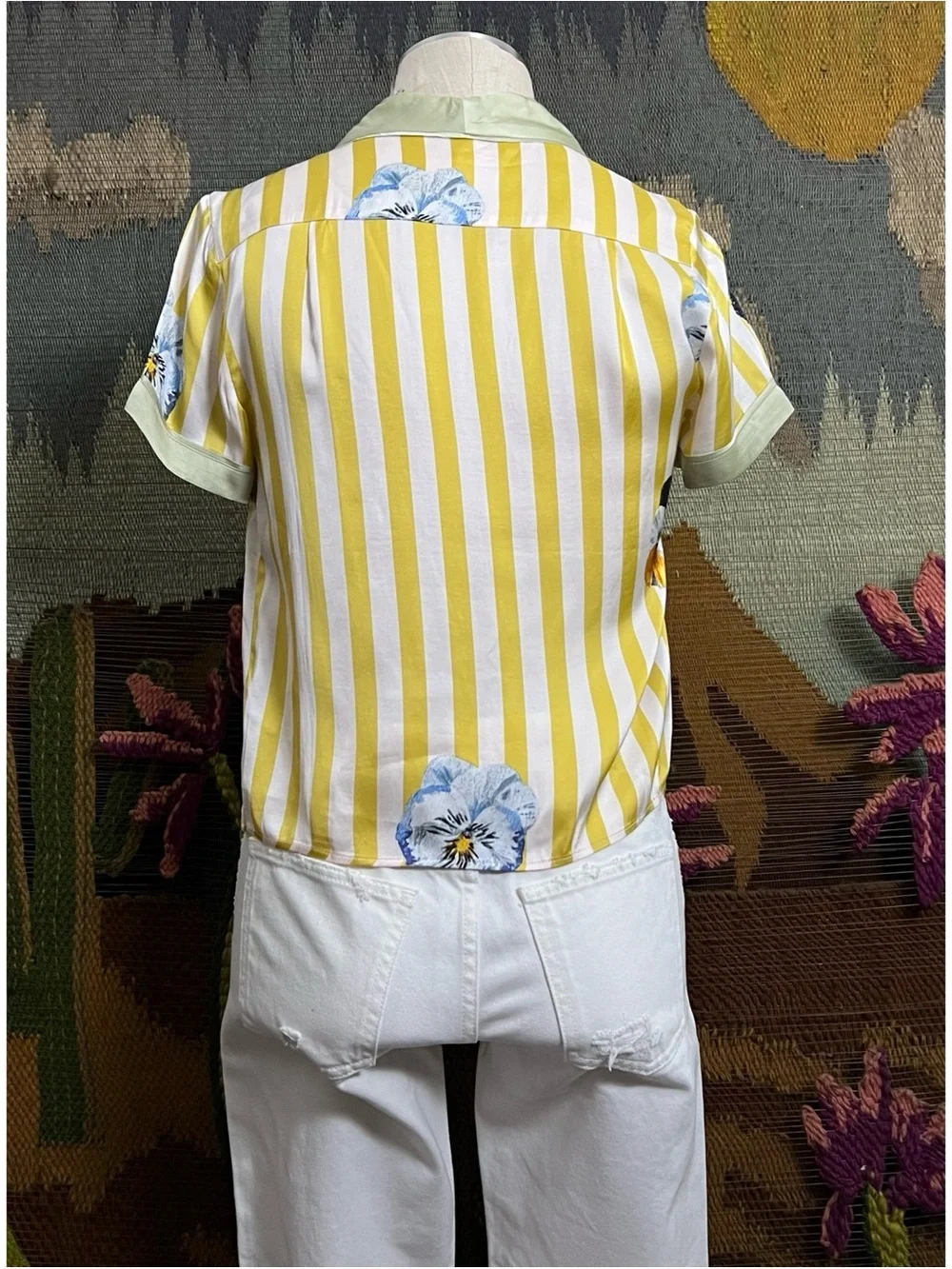 Anthropologie Lyrebird Pajama Shirt XXS